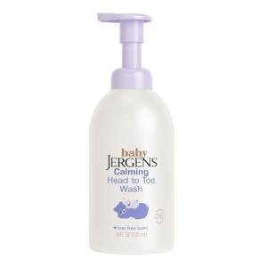 Jergens Baby Calming Head to Toe Foaming Wash, Baby Shampoo and Body Wash, Baby Shampoo Tear Free, Kids Foaming Body Wash, 18 Fl Oz