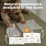 Naty Baby Wet Wipes | Natural, Unscented, 98% Purified Water for Sensitive Skin | Plant-Based & Fragrance-Free | Plastic-Free & Compostable | Gentle Diaper Wipes for Newborns | 168 Count (3 Packs)