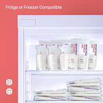 Nuliie 120 Pcs Breastmilk Storage Bags Freezer, 8 OZ Breast Milk Storing Bags, BPA-Free, Milk Storage Bags with Pour Spout for Breastfeeding, Self-Standing Bag, Space Saving Flat Profile