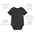 Burt's Bees Baby Unisex Baby Bodysuits 100% Organic Cotton Infant Gender Neutral Short Sleeve One Piece Outfit, NB - 24M