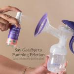 Lansinoh Organic Pumping Spray – Lanolin-Free Flange Lubricant for Breast Pump | Hypoallergenic, Vegan, Plant-Based Breastfeeding & Pumping Essentials for Sore Nipples & Moisturized Skin, 2 Fl oz