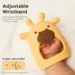 Momcozy Baby Teether Toys | Baby Teething Toys | Baby Teething Relief | Food Grade Silicone Teether Baby Toys | Baby Teether 0-6 Months | Teething Toy 6-12 Months | Baby Essential | Yellow