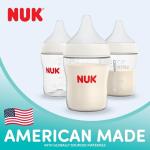 NUK Perfect Match 2-in-1 Natural and Anti-Colic Bottle with Slow Flow, Wide, Adaptable Nipple, 5oz., 2 Pack