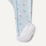 Amazon Essentials x Sofia Grainge Unisex Babies' Snug-Fit Cotton Footed Pajamas, Pack of 2, Light Blue Geese, 18 Months