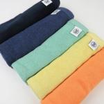 HonestBaby Unisex Baby Organic Cotton Washcloth Multi-Pack Winter Accessory Set, 5-Pack Rainbow Blue, One Size