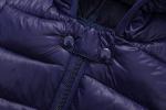 AIWUHE Winter Down Coats for Kids Baby Boys Girls Light Puffer Padded Jacket Bear Hoods Infant Outerwear Dark Blue 12-18 Months 90