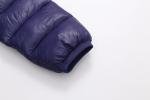 AIWUHE Winter Down Coats for Kids Baby Boys Girls Light Puffer Padded Jacket Bear Hoods Infant Outerwear Dark Blue 12-18 Months 90