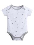 American Baby Company Unisex 3-Pack 100% Cotton Short Sleeve Bodysuit, 3-6 Months