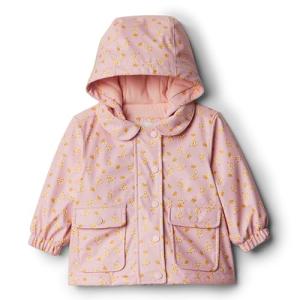 Amazon Essentials x Sofia Grainge Baby Girls' Water-Repellent Rain Jacket, Light Pink Giraffes, 24 Months