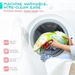 lulunemo Baby Play Mat,Tummy Time Mat with 6 Detachable Toys-Activity Gym for Visual, Auditory & Motor Development-Washable Baby Activity Mat for 0-12 Month Infants(Animal Theme)