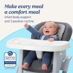 Graco DuoDiner DLX 6-in-1 Convertible High Chair, Infant to Toddler Booster & Youth Stool, Adjustable Height & Recline, Easy Clean Tray Insert, Arlo