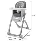 Graco DuoDiner DLX 6-in-1 Convertible High Chair, Infant to Toddler Booster & Youth Stool, Adjustable Height & Recline, Easy Clean Tray Insert, Arlo