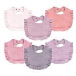 NISXABEBE Baby Muslin Bibs,6 Pcs Drool Bandana Bibs for Baby Girl Drooling and Teething,Soft and Absorbent Cotton for Newborn Toddler