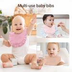 NISXABEBE Baby Muslin Bibs,6 Pcs Drool Bandana Bibs for Baby Girl Drooling and Teething,Soft and Absorbent Cotton for Newborn Toddler