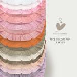 NISXABEBE Baby Muslin Bibs,6 Pcs Drool Bandana Bibs for Baby Girl Drooling and Teething,Soft and Absorbent Cotton for Newborn Toddler