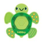 Nuby Teethe N' Pop Sensory Play Teether - Baby Teething Toy - 3+ Months - Turtle