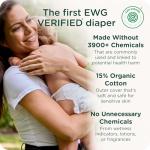 Our Diapers | The First EWG Verified & Microbiome-Friendly Diaper | 12-Hour Leak Protection | Made with Organic Cotton & Plant-Derived Materials | Totally Chlorine Free | Size 4 (22-32 lbs) 36 Count