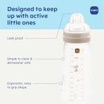 MAM Easy Active Baby Bottle 2 Pack, 11oz, BPA Free, Fast Flow Silicone Nipple, Anti-Slip Grip, Leak-Proof, 4+ Months, Blue Teal