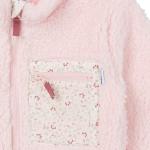 Gerber Toddler Boys Girls Sherpa Fleece-Lined Zip Up Jacket, Pink, 4T