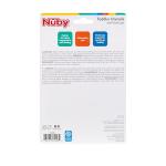 Nuby Toddler Utensils with Travel Case - Self-Feeding Fork & Spoon Set for Kids - Easy-to-Hold Training Utensils with Rounded Safe Edges for Independent Mealtime - Dinosaurs