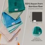 Copper Pearl 6 Ultra Soft Baby Bath Washcloths Premium Large Soft Dove (White) 11" x 11" Towels