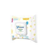 Johnson's Baby Hand & Face Baby Sanitizing Cleansing Wipes for Travel and On-The-Go, No More Tears Formula, Paraben and Alcohol Free, 25 ct, Case of 4