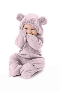 Cuddle Club Fleece Baby Bunting Bodysuit – Infant One Piece Kids Hooded Romper Outerwear Toddler Jacket