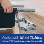 Chicco FastLock Go Hook-On High Chair with Carry Bag, Portable High Chair for Babies and Toddlers, Sets up in Seconds, Moss/Green