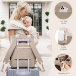 LOVEVOOK Diaper Bag Backpack,Diaper Bag Tote with Insulated Pockets,Baby Bag for Girl Boy with Changing Pad,Large Baby Bag with Pacifier Case,15.6 Inch Anti-Theft Laptop Backpack for Women