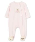 Little Me Baby-Girls Sweet Bear Footie, Light Pink, Newborn