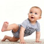 Baby Onesie Infant Reveal Bodysuits Newborn Jumpsuits Funny Letter 3D Printed I Wake Up This Cute Baby Shower Boho Clothes Crewneck Rompers Pregnancy Announcement 0-3M