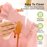 KeaBabies Waterproof Bibs for Baby Girl,Boy – 2-Pack Lightweight, Large Baby Bibs for Eating, Wearable Food Catcher, 6-12 Months Infant Feeding Essentials, Smock for Toddlers 1-3, Kids (Butterflies)