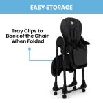 Little Folks by Delta Children 2-in-1 SlimFold High Chair for Babies and Toddlers, Black