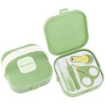 Baby Nail Care Set, 5 in 1 Baby Nail File Clippers Infant Grooming Kit Manicure Set for Newborn, Infant, Toddler, and Kids, Green