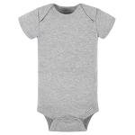Gerber Baby 5-Pack Solid Onesies Bodysuits, Gray, 3-6 Months