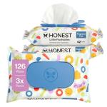The Honest Company Toddler Hypoallergenic Flushable Wipes, 126 Count