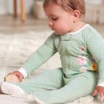 Gerber Baby Girls 4 Pack 'N Play Footie And Toddler Sleepers, Golden Floral, 3-6 Months US