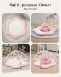 3-in-1 Baby Play Mat, Baby Seats for Infants for Sitting Up, Tummy Time Mat with 5 Detachable Toys, Activity Gym & Playmats for Babies 0-6 6-12 Months, Newborn Babies Shower Gifts