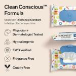 The Honest Company Toddler Hypoallergenic Flushable Wipes, 126 Count