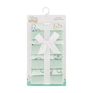 Disney Cudlie Baby Washcloths with Nursery Characters | 8 Pack of Kids Washcloths for Bath and Baby Stuff for Newborns