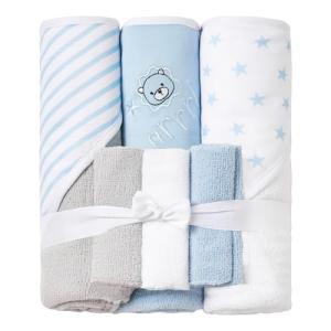 Viviland Baby Towels and Baby Wash Cloths Set Hooded Baby Towels Baby Wipes Absorbent Bath Face Towels Burp Cloths or Face Towels for Girl Boy 6-Pack Size 28 x 28 Inch(Lion)