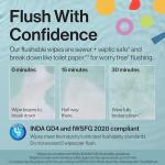 The Honest Company Toddler Hypoallergenic Flushable Wipes, 126 Count