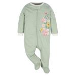 Gerber Baby Girls 4 Pack 'N Play Footie And Toddler Sleepers, Golden Floral, 3-6 Months US