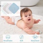 Viviland Baby Towels and Baby Wash Cloths Set Hooded Baby Towels Baby Wipes Absorbent Bath Face Towels Burp Cloths or Face Towels for Girl Boy 6-Pack Size 28 x 28 Inch(Lion)