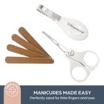 Dreambaby Neat & Tidy 9pc Wheatgrass Baby Grooming Kit - Eco-Friendly Baby Care Kit with Cotton & Cork Travel Bag - Soft Brush, Comb, Safety Scissors, Nail Clippers - Less Plastic Waste