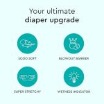 LILLYDOO Baby Diapers - Size 1 (4+ lbs), Half-Monthly Supply (72 Count), Leak Protection, Skin-Friendly, Ultrasoft, Perfume- & Chlorine-Free, Hypoallergenic, Dermatologist Tested, Oeko-TEX®