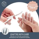 Dreambaby Neat & Tidy 9pc Wheatgrass Baby Grooming Kit - Eco-Friendly Baby Care Kit with Cotton & Cork Travel Bag - Soft Brush, Comb, Safety Scissors, Nail Clippers - Less Plastic Waste