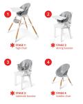 Skip Hop Baby High Chair 4-in-1 Convertible High Chair, EON, Oat