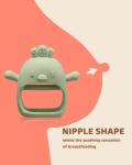 ChooKaChoo 2 Pack Baby Teething Toy Silicone Teething Mitten for Babies Over 3 Months Anti Dropping Wrist Hand Teethers Baby Chew Toys for Sucking Needs, BPA Free