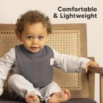 KeaBabies 8-Pack Organic Baby Bibs for Boys, Girls - Super Absorbent Cotton Drool Bibs for Baby Girl & Boy, Teething Toddler, Drooling Newborn, Ultra Soft & Machine Washable (Terracotta)